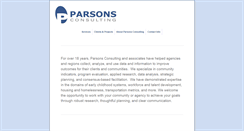 Desktop Screenshot of parsons-consulting.com