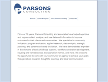 Tablet Screenshot of parsons-consulting.com